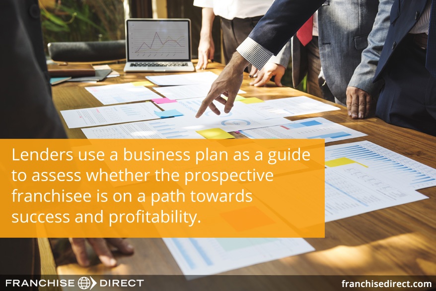 Lenders use a business plan as a guide