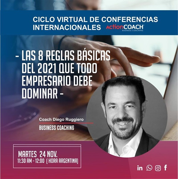 El coach Diego Ruggiero de ActionCOACH Argentina